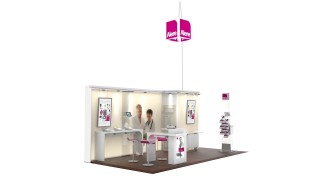 Alere | fair stand design & visualisation | real photo       